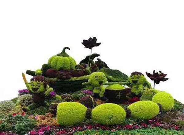 张家口大型五色草植物造型设计