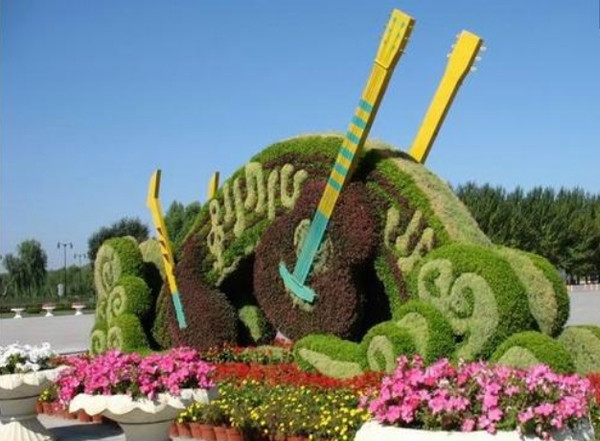 五色草立体花坛造型